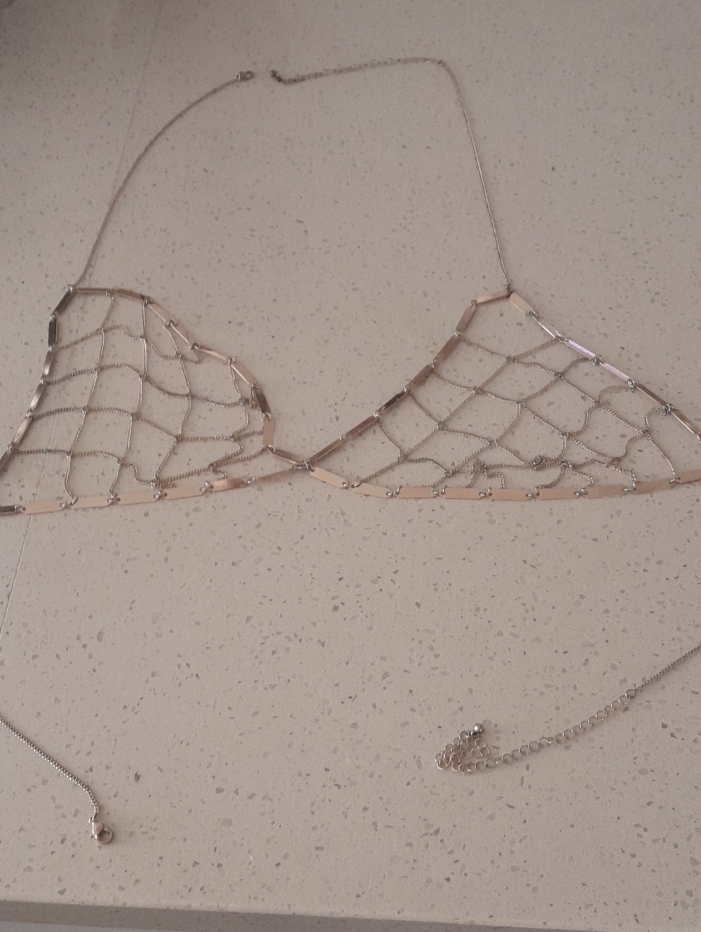 Gold  Chain Bralette Body Jewelry